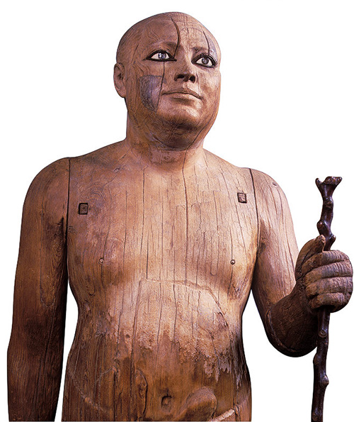 Типичный древнеегипетский жрец. Деревянная скульптура ок. 2500 г. до Р. Х.