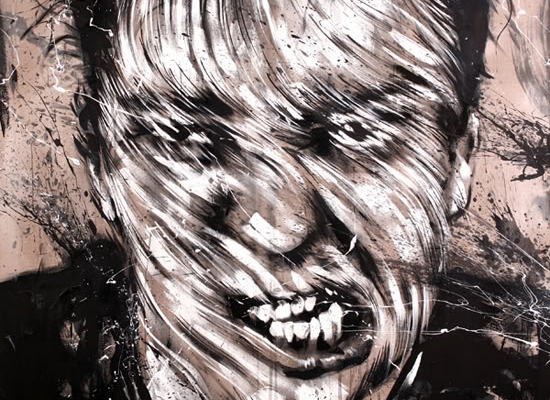 Angry man. Автор: уличный художник WK
