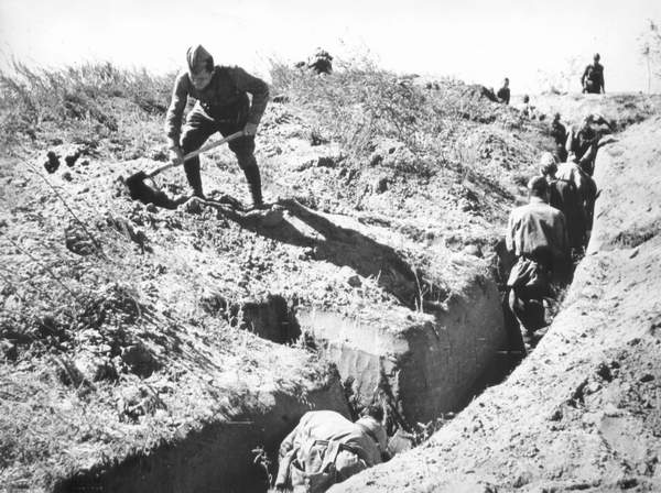 Подготовка оборонительных рубежей вокруг Сталинграда