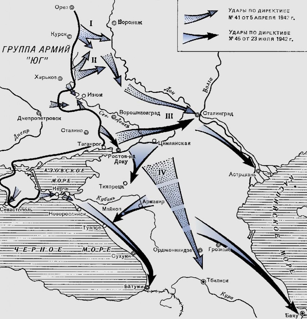 Планы германского командования на лето 1942-го года