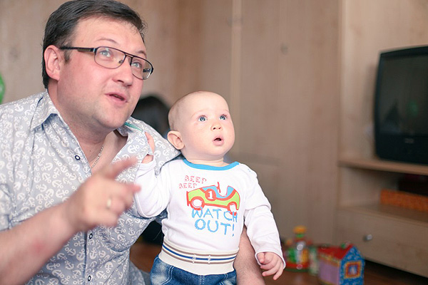 Алексей Трешин с сыном