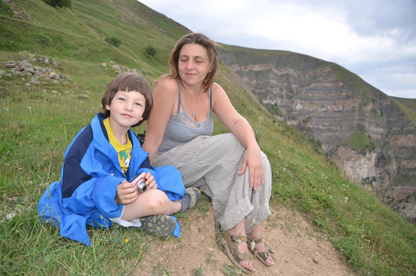 Мария Терещенко с сыном. Фото из личного архива. 