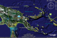 Государство Папуа-Новая Гвинея в Google Earth