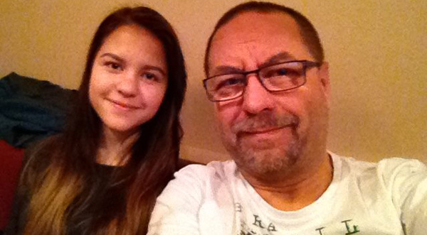 Олег Булгак с дочерью