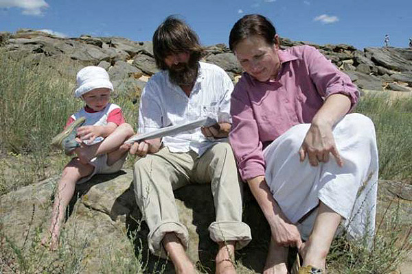 Федор Конюхов с супругой Ириной и сыном Николаем, 2008 г. 