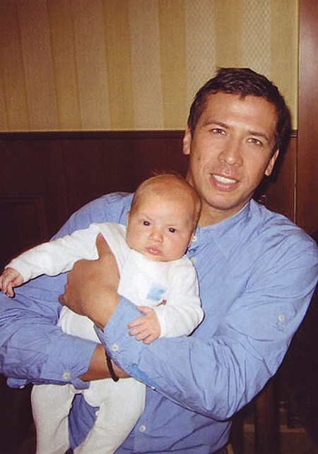 Андрей Мерзликин со старшим сыном Федором