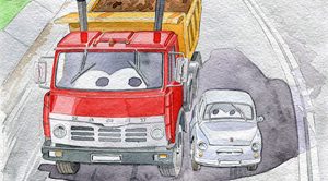 "Сказки про машинки". Ирина Глазунова. Иллюстрации Бориса Заболоцкого
