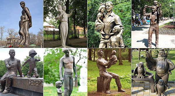 8 памятников отцам в России